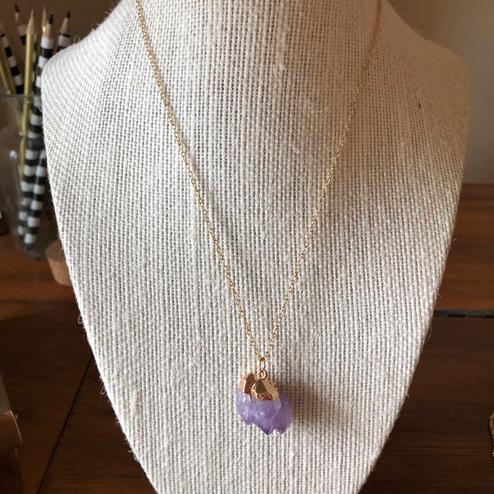 Purple Stone Necklace
